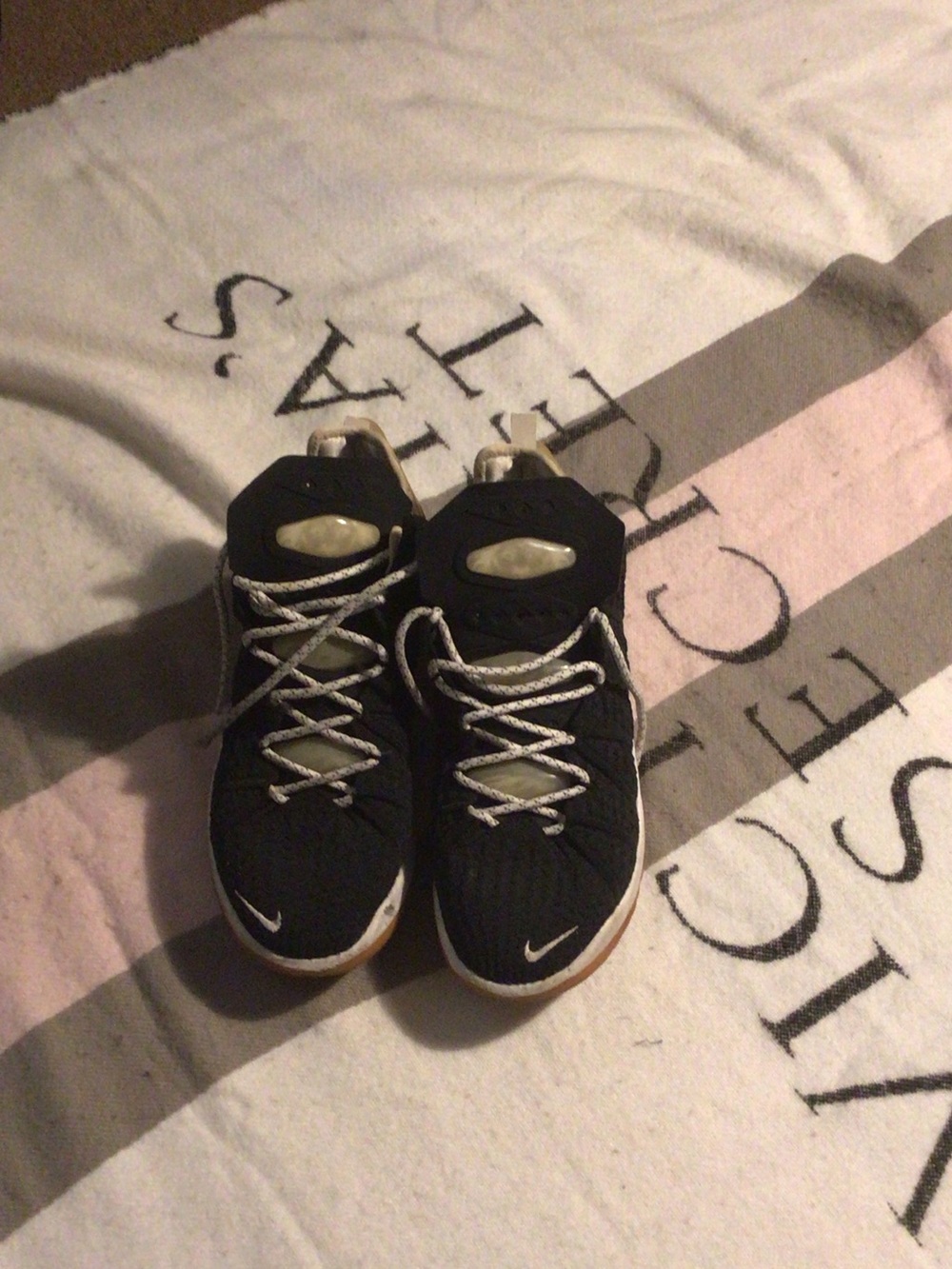 Nike Kids Black and White High-Top Sneakers